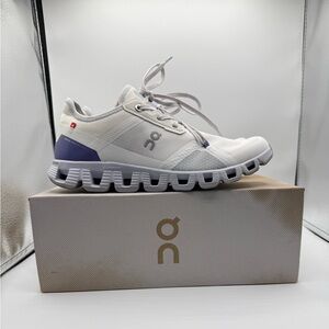 On Women's Athletic Shoes in White and Purple